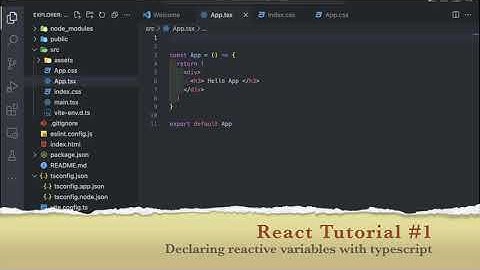 React + Typescript | Tutorial 01