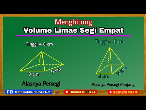 Video: Cara Mencari Volume Piramida