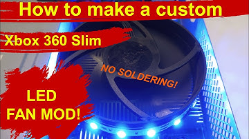How to make a custom Xbox 360 S and E LED fan mod Xbox 360 Slim modding tutorial