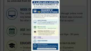 NIACL NEW NOTIFICATION OUT 2026 #niacl #insurance #update #vacancy #bankexam #trendingjobs #shorts
