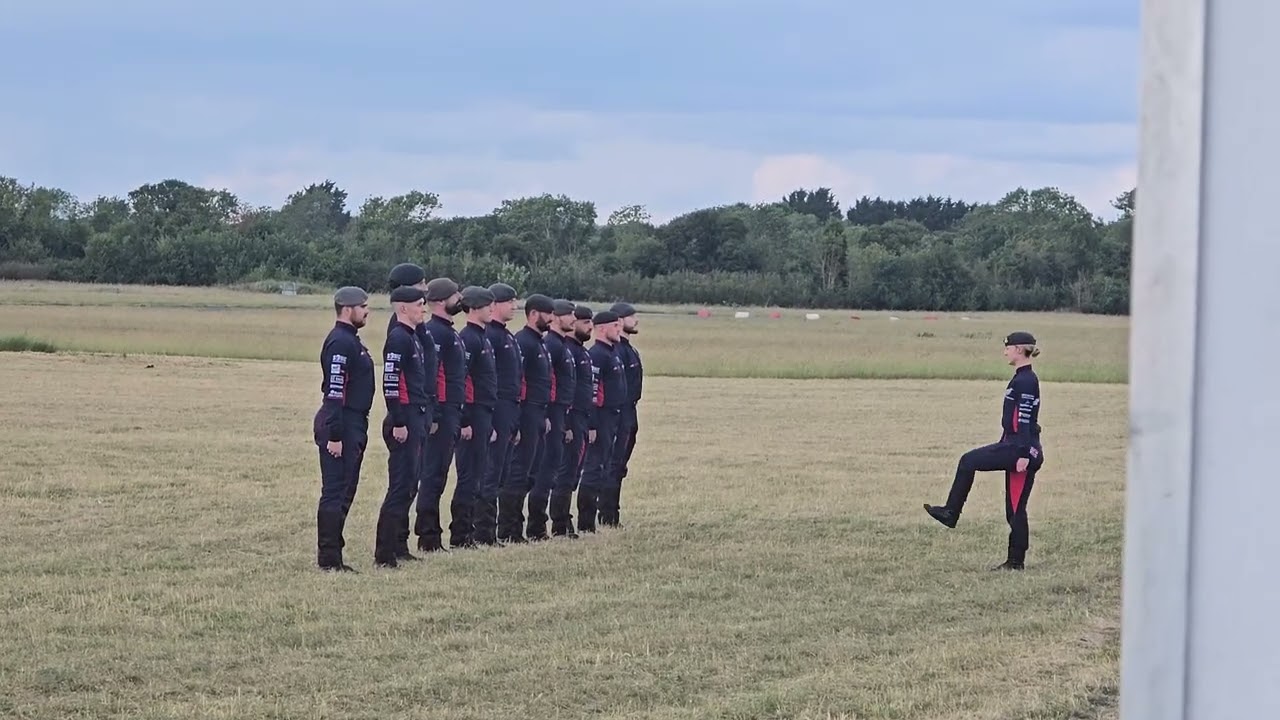 RAF Falcons Parachute Display Team - Final Salute