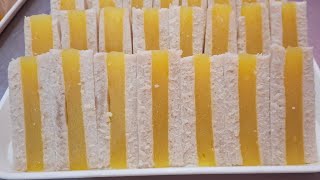 How to make pineapple pie or pineapple sandwich, home made recipe idea, bread recipe idea