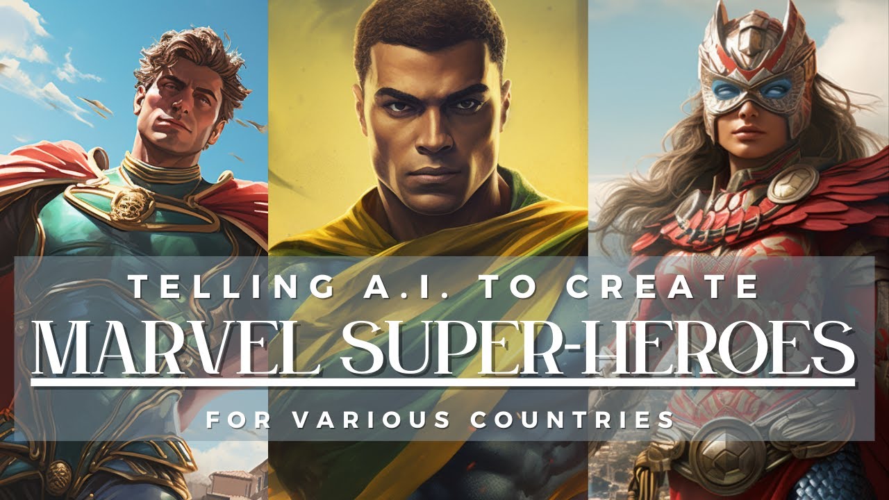 Telling AI to create Marvel Super-Heroes for various countries - YouTube