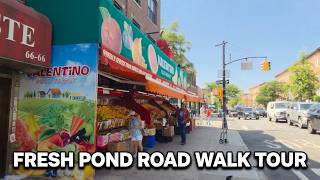 Walking Tour of Fresh Pond Road Shops, Stores, Markets, and Street Life in Ridgewood, Queens