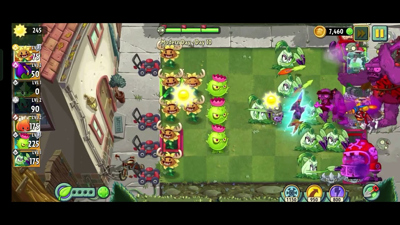 Plants VS Zombie 2 Modern Day Day 10 - YouTube