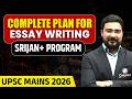 Complete Essay Writing for UPSC Mains 2026 | Srijan+ Program | PW OnlyIAS