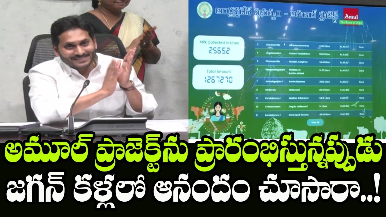 YS Jagan Launched of AP Amul Project in Guntur District | Amul Project | Indiontvnews