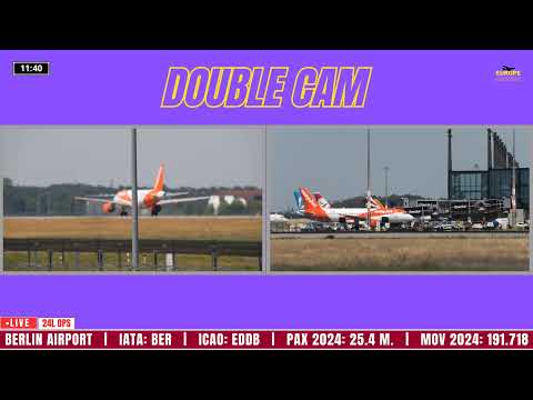 4K LIVE Dual Cam Berlin Airport Spotting BER, 05.07.2023