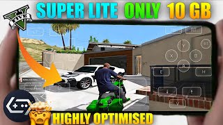 GTA V 10GB Super Lite Version Full Setup + Loading Screen Fix 💯%| Gamehub Emulator Android Gameplay