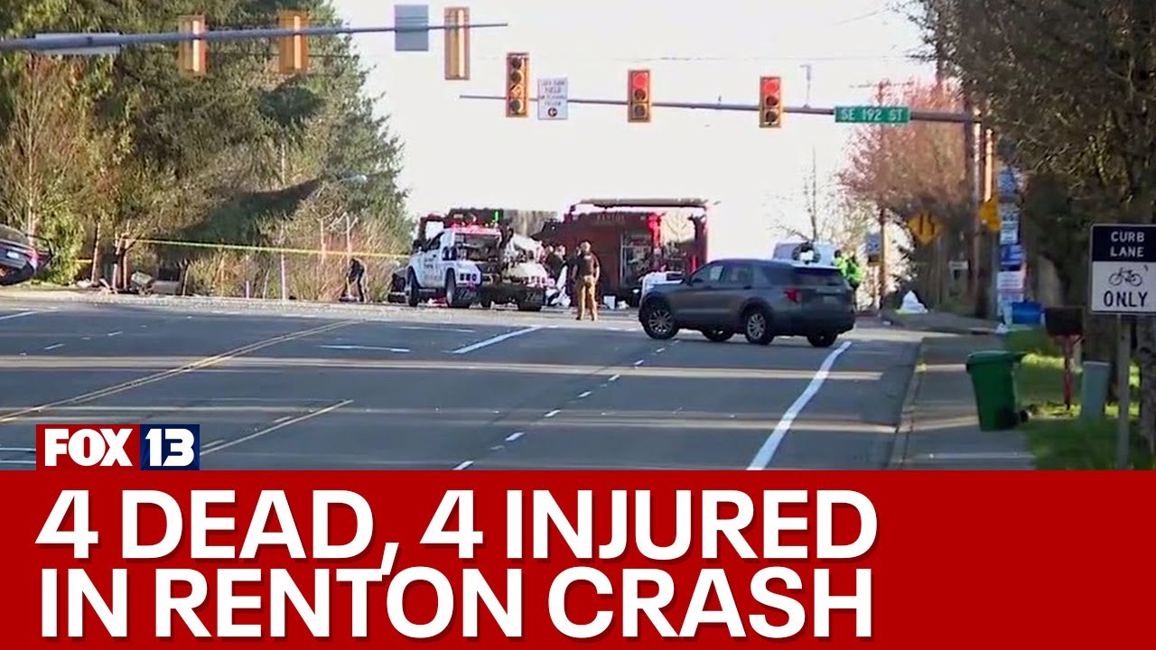 4 dead, 3 critically injured in Renton car crash FOX 13 Seattle YouTube