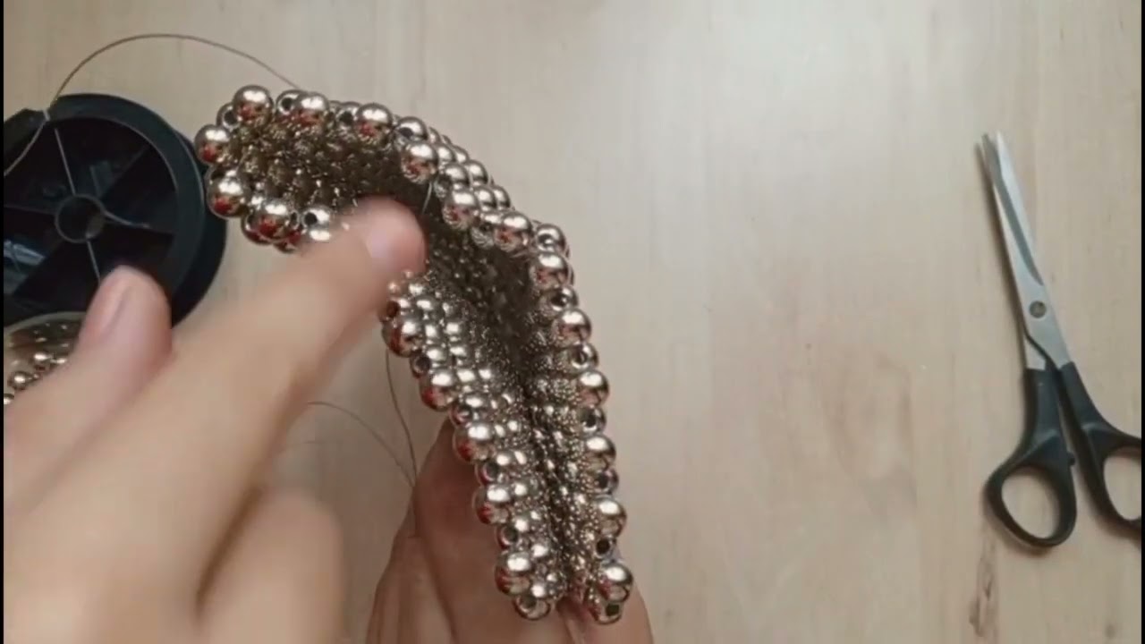 طريقة عمل شنطة من الخرز للمبتدئين الجزء الاول