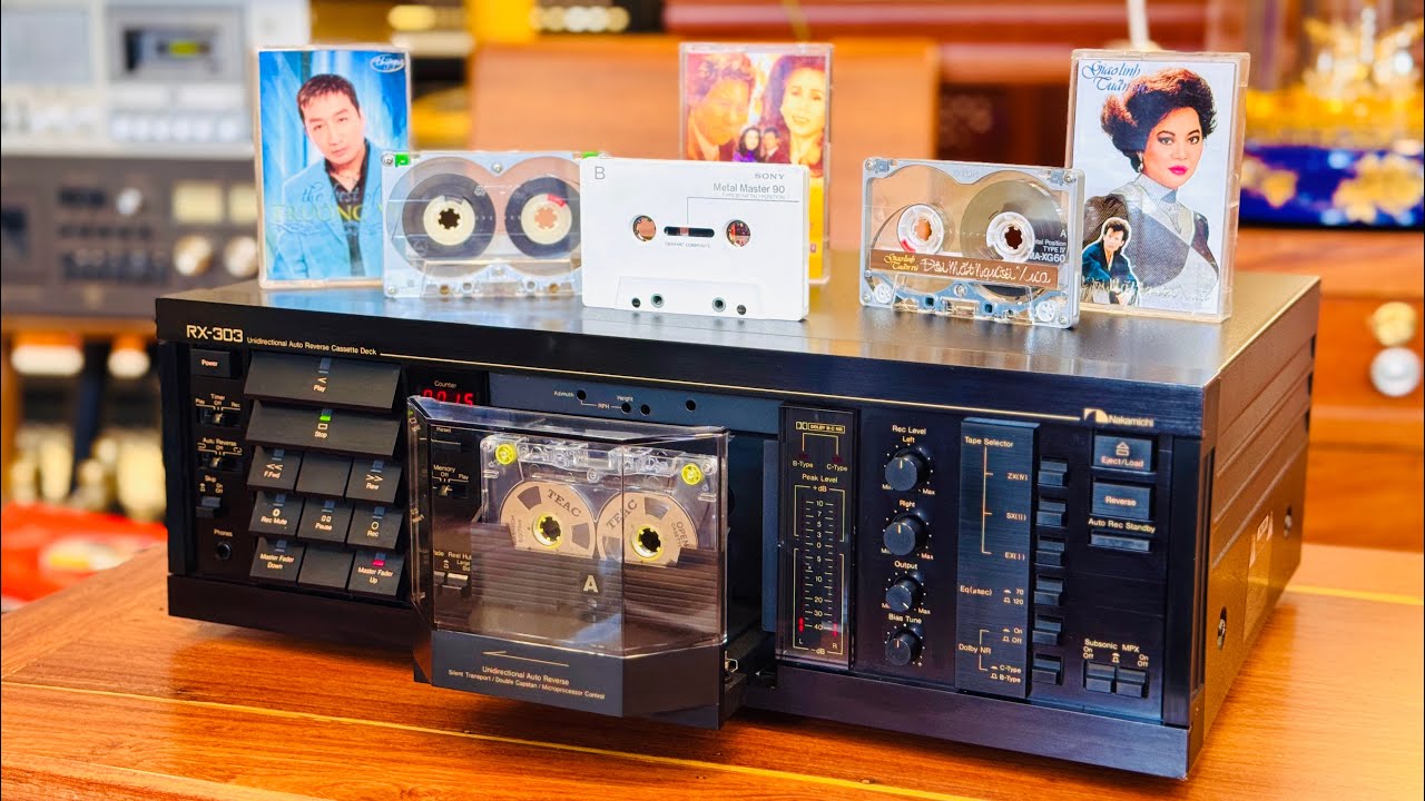 Extremely Rare Top-Tier Nakamichi RX-303 Auto-Reverse Cassette
