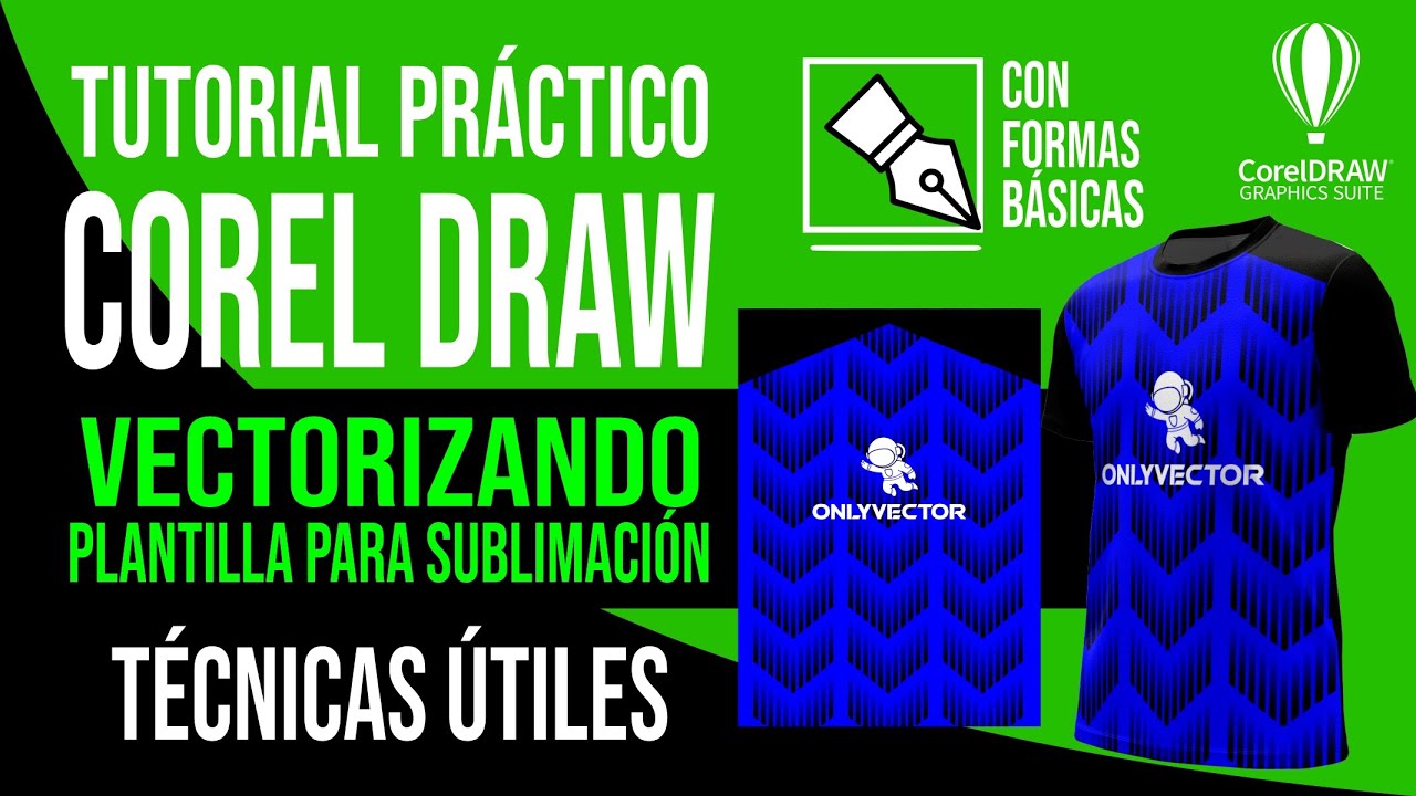 Tutorial Diseñando Camiseta para Fútbol (formas básicas) Corel Draw