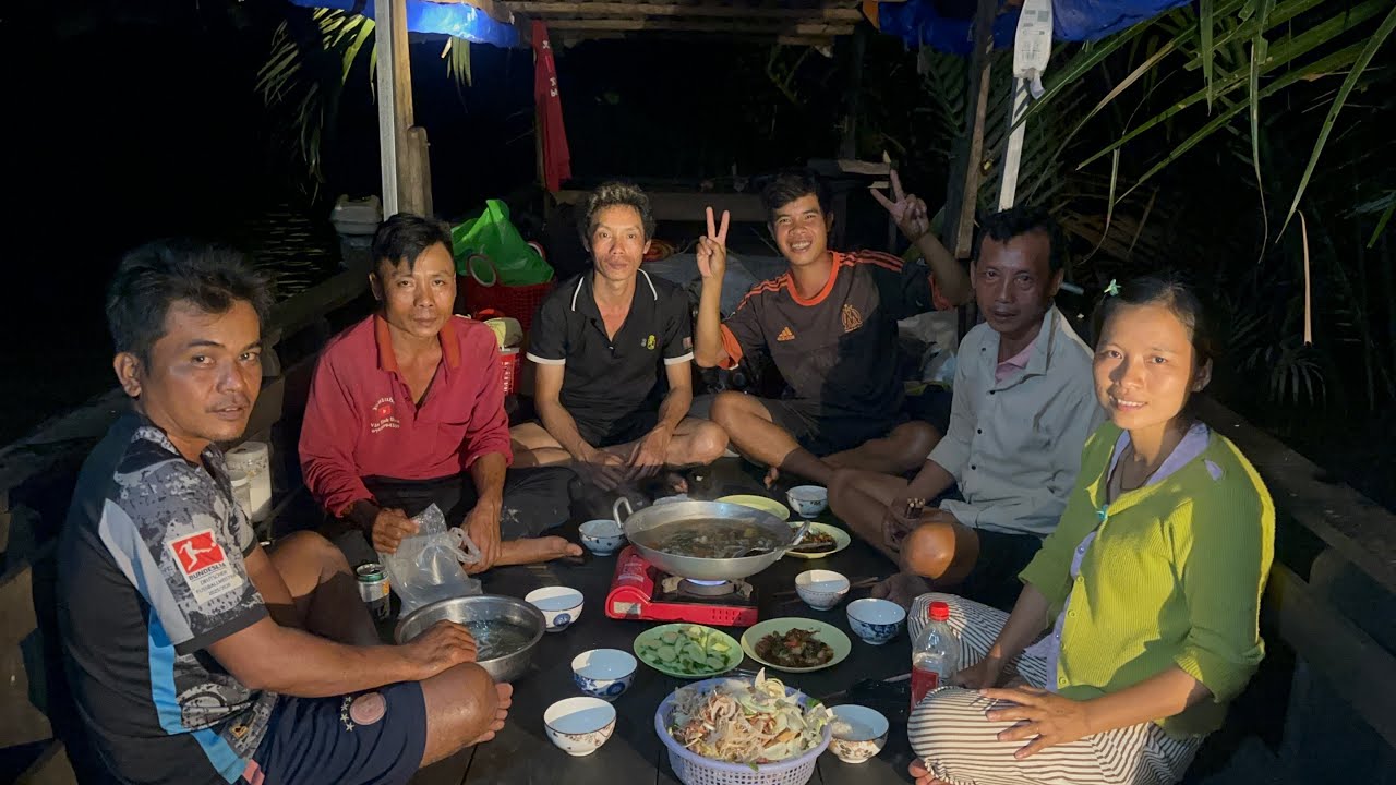 Hai Ngày Một Đêm .. Tự Tìm thức ăn ở Cửa Biển Trần Đề VXĐ 1077 ,,, Phần 2 