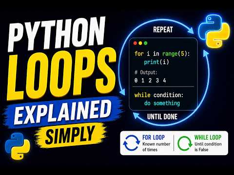 Python Loops Tutorial for Beginners – for Loop, while Loop & More (2026)