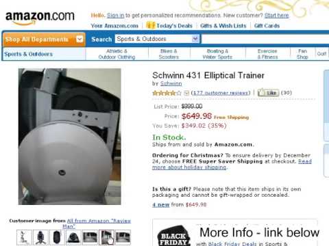 Schwinn 431 Elliptical Machine Full Review - YouTube