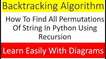 Learn Backtracking Algorithm And Print All Permutations Of String Using Recursion .
