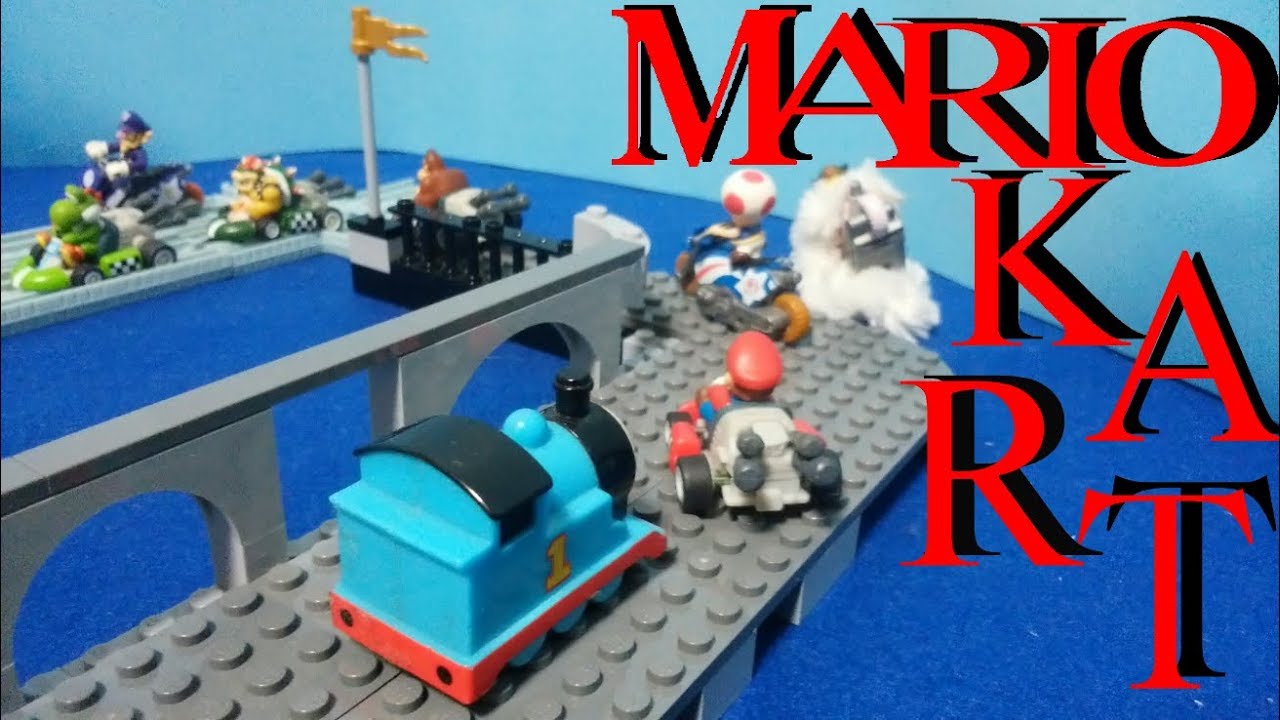 Vol.17  Mario Kart Race with Thomas the Tank Engine Stop Motion Animation