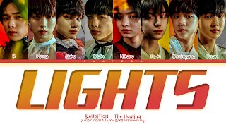 \&AUDITION - The Howling 'Lights (original: BTS)' Color Coded Lyrics