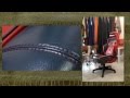 A Sports Office Chair in Leather - Basic Seams and Trims  Car upholstery