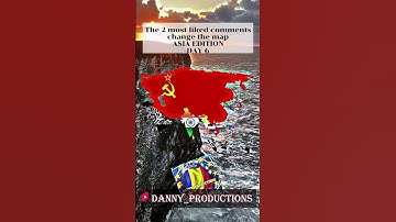 the 2 most liked comments change the asian map - DAY 6 - #shorts #trending #viral