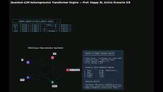 Animation of the Quantum Transformer LLM Next Word Prediction