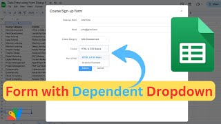 Google Sheets | Modal Form with Dependent Dropdown #form #googlesheets