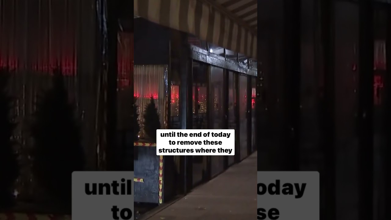 Outdoor dining sheds in NYC must come down today