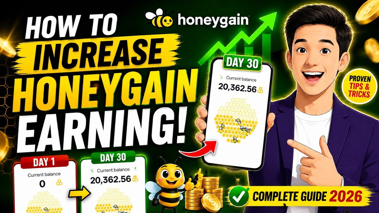 How to Increase Honeygain Earnings in 2026 🚀 | Honeygain Earning Tips & Tricks | Complete Guide