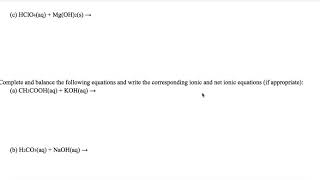 Celebrity AP Chemistry - Chapter 4: Learning Objective 2 -  Net Ionic Reactions Wealth