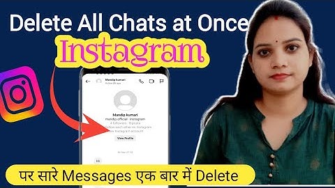 How To Delete All Chats On Instagram At Once || Instagram Chat Message Delete Kaise Kare 2023
