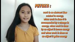 Example of Work and Power (Science 8)-video presentation
