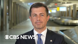 Buttigieg talks crackdown on airline junk fees, potential to be Harris' running mate