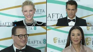 Best Actress, Actor Nominees Walk Bafta Awards Red Carpet Afp