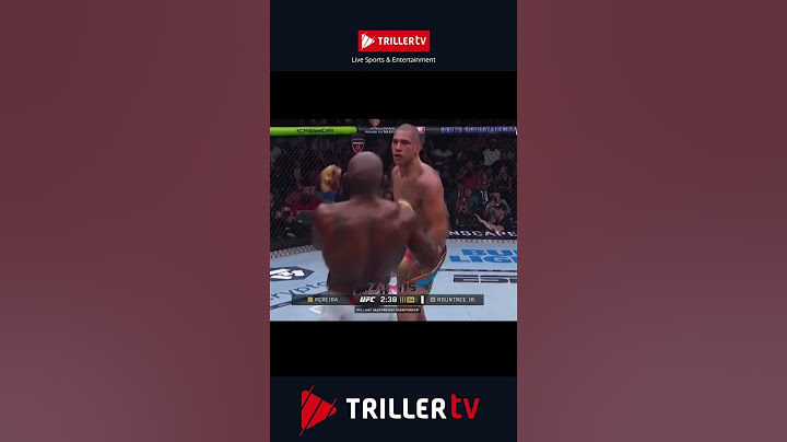 Alex Pereira going ultra instinct against Khalil Rountree