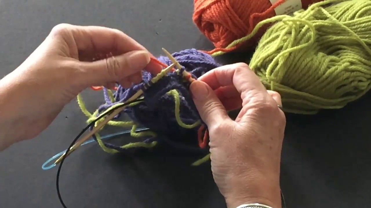Tutorials for Stranded Colorwork weaving in floats from needle to