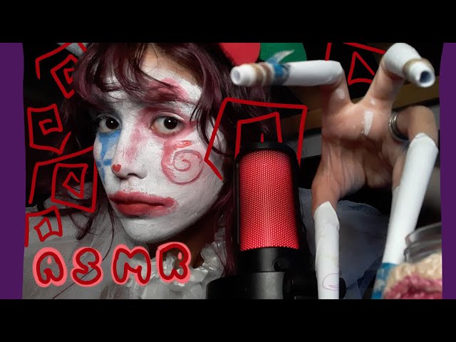 ASMR NO TALKING - garota palhaço!!