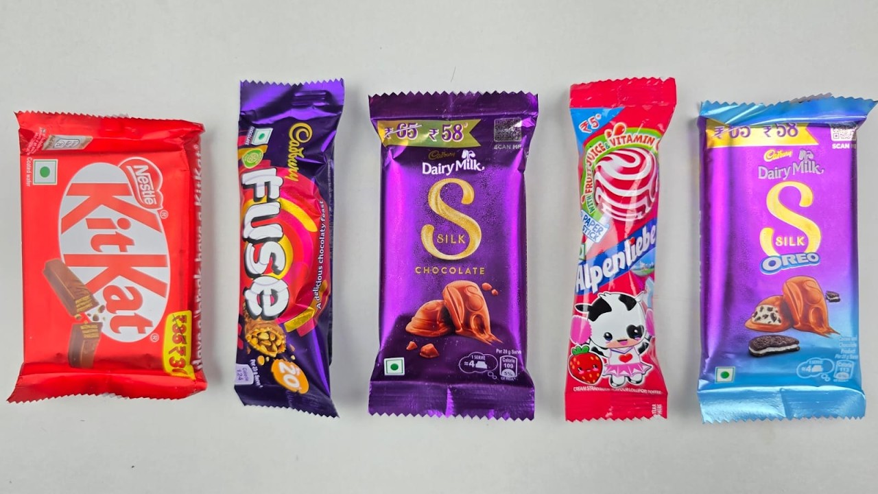 KitKat, Cadbury Silk Oreo, Fuse & Alpenliebe Candy 🍫🍭 | Sweet Chocolate ...