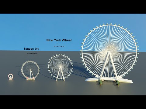 Video: Ferris wheel in Moscow. What is its height?