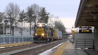 CSX  Q-276 and WO-980 at Rockville Station