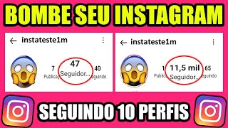 COMO CRESCER NO INSTAGRAM RÁPIDO SEGUINDO APENAS 10 PERFIS