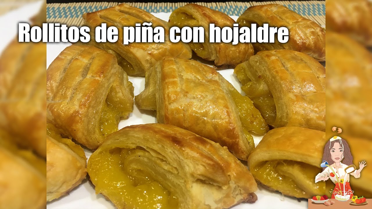 🍍ROLLITOS DE PIÑA CON HOJALDRE🍍 - YouTube