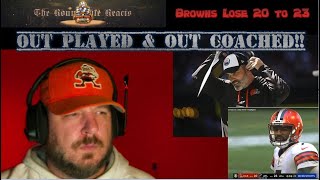 Sad Browns Fan Reacts to loss vs. the Falcons - Reality Check Time ya'll