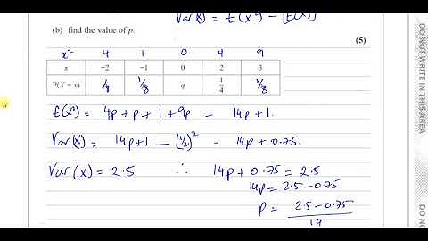 WST01/01 Statistics S1June 2019 (IAL) Q5 Discrete Random Variables