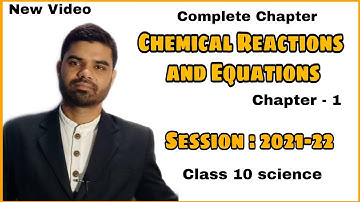 Class 10 science chapter 1:  Chemical Reactions and Equations