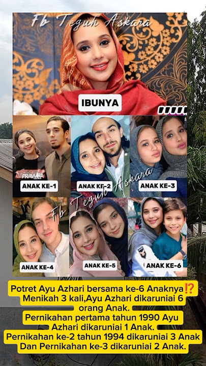 Potret Ayu Azhari bersama ke-6 Anaknya⁉️