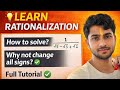 👉 Rationalization Trick 🔥 | Why NOT Change All Signs? | Solve in Seconds 