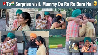 Surprise visit🇨🇦🇮🇳 | Emotional moment🥺Mummy | Navhappy Bhullar￼￼