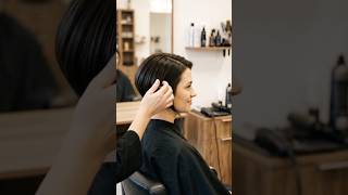 Short bob hairstyle for thin hair#bobhaircut #balayage #hair #hairstyle#shorts #millingtools