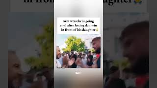 ❤️💪 He let dad win to make his daughter smile! #shorts #viral #fyp